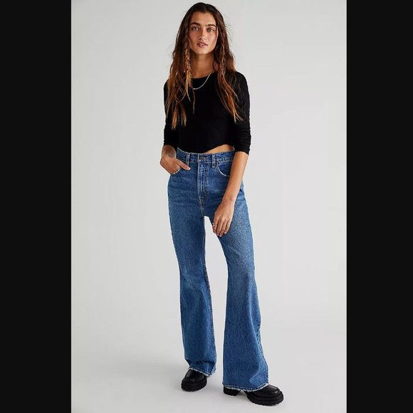 LEVI'S Women's 70's High-Rise Flare Jeans Size 26X32 in Sonoma Step - Picture 1 of 10